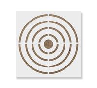 Bullseye Pochoir cible 20,3 x 20,3 cm