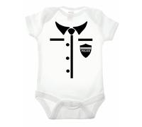 Bullshirt de police uniforme à manches courtes Body blanc blanc 12-18 mois