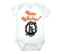 Bullshirt Happy Halloween à manches courtes Body blanc blanc 3-6 mois