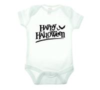 Bullshirt Happy Halloween chauve-souris à manches courtes Body blanc blanc 9-12 mois