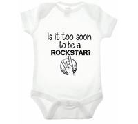 Bullshirt's C'est trop Tôt Rockstar à manches courtes Body blanc blanc 12-18 mois