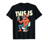 BullSht Bull est assis sur une toilette sarcastique drôle T-Shirt