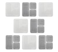 BullTek Lot de 24 patchs adhésifs moustiquaires 8 feuilles blanches et noires - Réparation filet moustiquaire porte ou fenêtre - Facile à appliquer auto-adhésif en fibre résistante pour l'intérieur et