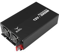 BullTron Onduleur 12 V 3000 W, Tension d'entrée 12 V, Puissance de crête de 3000 W, 19,7 x 35,2 x 8,2 cm