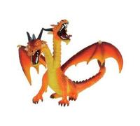 Bully dragon avec 2 têtes orange 13cm