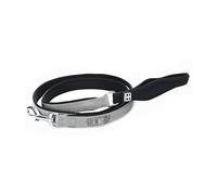 BULLYBILLOWS Laisse Active Light - Laisse réfléchissante en Nylon pour Chien avec néoprène - Poignée doublée - Quincaillerie en Acier Inoxydable - Longueur de 1,4 m -Gris