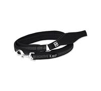 BULLYBILLOWS Laisse Active Light - Laisse réfléchissante en Nylon pour Chien avec néoprène - Poignée doublée - Quincaillerie en Acier Inoxydable - Longueur de 1,4 m -Noir