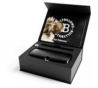 BullyBillows Peigne de toilettage professionnel pour chien et animal de compagnie avec poignée en caoutchouc souple, 4 lames douces et vis de rechange Noir