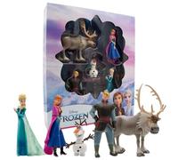 Bullyland 13413 - Figurines d'anniversaire Princesse Elsa, Anna, Kristoff, Sven et Olaf de Walt Disney La Reine des Neiges, idéal comme Petit Cadeau pour Les Enfants à partir de 3 Ans