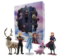 Bullyland Set figurines 13414 – Elsa, Anna, Bruni, Kristoff & Sven – Reine des Neiges 2 – Dès 3 ans