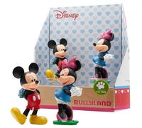 Bullyland 15077 - Set de Figurines Walt Disney Mickey Valentine - Mickey et Minnie - Figurines peintes à la Main sans PVC - Excellent Cadeau pour garçons et Filles pour Jouer avec Imagination