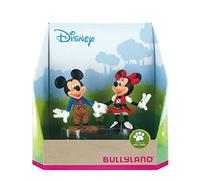 Bullyland 15081 - Set de Figurines Walt Disney Mickey dans Un Pantalon en Cuir et Minnie dans Un Dirndl - Figurines peintes à la Main avec Amour - sans PVC pour Les garçons et Les