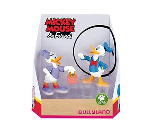 Bullyland 15084 - Set de Figurines Walt Disney Mickey Mouse Donald et Daisy peintes à la Main avec Amour, sans PVC, Excellent Cadeau pour garçons et Filles pour Jouer imaginativement
