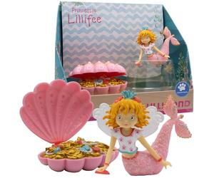 Bullyland 18904 - Figurine de jeu Princesse Lillifee en sirène avec son coquillage au trésor, fidèle au détail, idéale comme figurine de gâteau et petit cadeau pour les enfants à partir de 3 ans