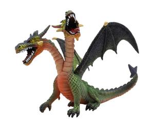 Bullyland - 330229 - Drache Mit 2 Köpfen Grün