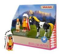 Bullyland 43309-Set, Yakari dans une boîte cadeau, 3 pièces, figurines peintes à la main, sans PVC, pour les enfants pour un jeu imaginatif, Unisex Children, 43309, multicolor