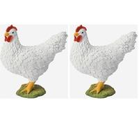 Bullyland 62314 Figurine Poule Coq (Lot de 2)