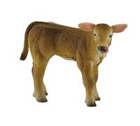 Bullyland 62729 - Figurine de Jeu, Veau des Alpes Mona, env. 5,5 cm de Haut, Figurine Peinte à la Main, sans PVC, pour Les Enfants pour des Jeux imaginatifs.