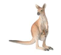 Bullyland 63565 - Figurine de Jeu Kangourou Rouge géant, Environ Forme d'animal de 11,7 cm, fidèle aux détails, sans PVC, idéale comme Figurine pour gâteaux et Petit Cadeau pour Enfants à partir de 3
