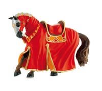 Bullyland 80768 Figure Figurine World-Tournament Horse in red, Multicoloured