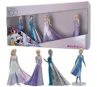 Bullyland Bullyland Bullyworld- Bullyland 13415-Set de Figurines 100 Disney avec la Princesse Elsa en 4 Variantes, comme Petit Cadeau pour Les Enfants à partir de 3 Ans, 13415, Multicolore