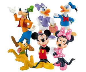 Bullyland - Disneys Dingo Donald Daisy Pluto Mickey Minnie Set 6 Figurine