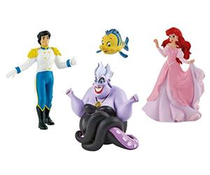 Bullyland - Ensemble de figurines Disney Ariel avec Ariel, Eric, Fabius et Ursula