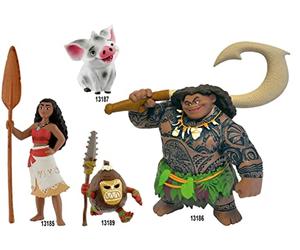 Bullyland - Jeu de figurines - Walt Disney Vaiana 4 pièces