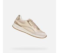 Geox Baskets Femme D Bulmya B – Semelle ventilée Amorti coussiné – Papyrus/LT Gold 40