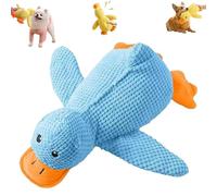 Bulnire Canard Anti-Stress pour Chiens, Jouet à MâCher avec Couineur pour Lutter Contre L'AnxiéTé De SéParation Et La Solitude, IdéAl pour Stimuler L'Intelligence (Bleu, L : 45 × 38 cm)