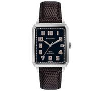 Bulova 96B332 Montre automatique pour homme en acier inoxydable avec bracelet en cuir - Fabriqué en Suisse Édition limitée, bracelet