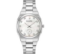 Bulova 96P242 Montre-Bracelet Surveyor Femmes 34mm Quartz Blanc, nacre Argent...