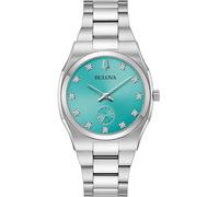 Bulova Montre Surveyor 96P243 Quartz Acier inoxydable Cadran turquoise Femme