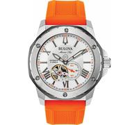 Bulova Mens Analogique Automatique Montre avec Bracelet en Silicone 98A226