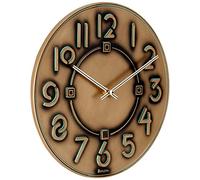 Bulova C3333 Frank Lloyd Wright Horloge Murale d'exposition Finition Bronze Antique métallique
