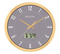 Bulova C4830 Horloge Murale de Hall Doré 35,6 cm