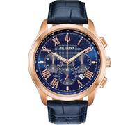 Bulova Montre Bleu Chronographe Hommes Wilton 97B170