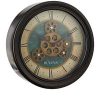 Bulova Industrial Motion Horloge Murale 12,8 cm Noir Vieilli