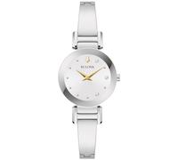 Bulova Marc Anthony Montre bracelet moderne en acier inoxydable avec diamant pour femme, acier inoxydable