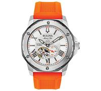 BULOVA 98A226 Montre homme caoutchouc orange