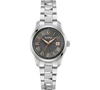 Bulova Montre à Quartz analogique pour Femme avec Bracelet en Acier Inoxydable 96M164, argenté, Bracelet