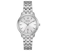 Bulova Montre à Quartz analogique pour Femme avec Bracelet en Acier Inoxydable 96M165, argenté, Bracelet
