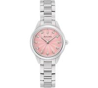 Bulova Montre à Quartz analogique pour Femme avec Bracelet en Acier Inoxydable 96P249, argenté, Bracelet