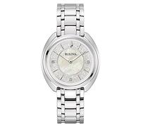 Bulova Montre analogique à Quartz pour Femme avec Bracelet en Acier Inoxydable 96P240, argenté, Bracelet