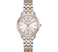 Bulova Montre analogique à Quartz pour Femme avec Bracelet en Acier Inoxydable 98M137, argenté, Bracelet