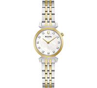 Bulova Montre analogique Automatique pour Femme avec Bracelet en Acier Inoxydable 98P202, Bicolore., Moderne