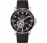 Bulova Hommes Analogique Automatique Montre avec Bracelet en Silicone 96A288