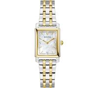 Bulova Montre analogique Classique pour Femme avec Bracelet en Acier Inoxydable 98P220, Bicolore., Bracelet