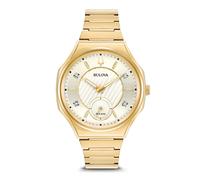 Bulova Montre Doré Analogique Femmes Curv 97P136