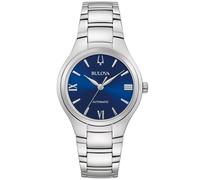 BULOVA Montre Femme Automatique Sutton Acier/Bleu 96L319
